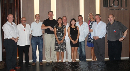 Members of the support team with the British Ambassador, British Defence Attaché & wife and Graham Macdonald.