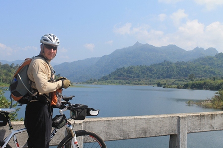 Thankfully it wasn’t all mountains and Frank had time to enjoy the view.