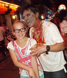 Look out young woman, zombies are loose on Walking Street!