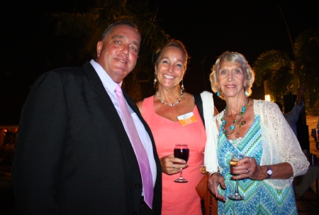 (L to R) Kevin Fisher, Managing Director of CEA, with Rosanne and Patty Diamente.