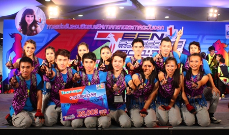 The Zion Dance Crew team, winner of the central and eastern regional final round of the To Be Number One Teen Dancercise Championship. 
