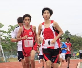 Students found they needed stamina and strength to run the 1500m race.