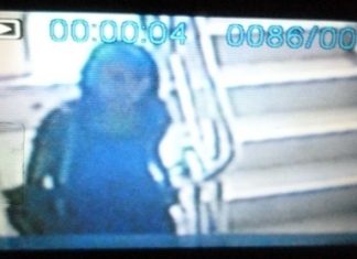 Police are trying to identify this woman, seen here in hotel security camera footage, suspected of drugging and robbing and older German man.