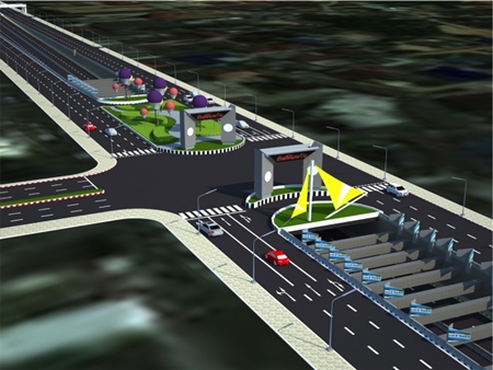 This artist’s rendering shows what the new underpass might look like if completed. 