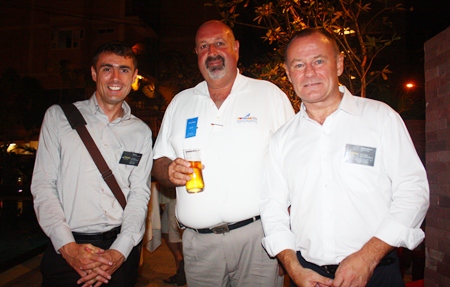  (L to R) Paul Fox, Sales & Marketing Manager for Urbaan Real Estate; Scott Finsten, Harbour Master at Ocean Marina Yacht Club; and David Lawrence, General Manager of Urbaan Real Estate.