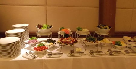 The Centara put out a wonderful buffet lunch for the ladies.