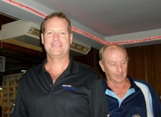 Sunday’s winner Roger Cross (left) with Colin Davis.