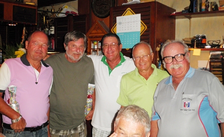 Niels, Mike, Stuart, Jan and ‘The Admiral’.