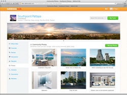 Compatable with mobile devices: AddressTalk's social media tool allows the online community to share photos with one another at the touch of a button.
