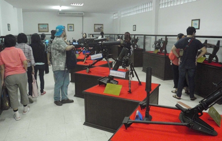 ESCAP panelists tour the Marine Corps museum. 
