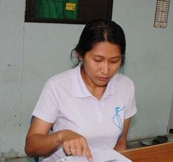 Teacher Waliporn Aemotch allegedly confessed to selling ya ba to students at her school.