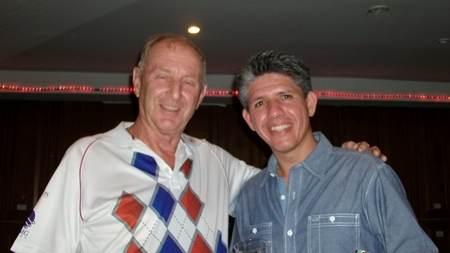 Robert McVey (right) with Colin Davis. 