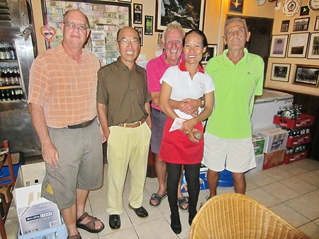 Winners and runners-up in each flight with one of Bert’s finest.