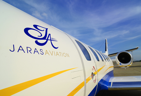Jet setting with Jaras: The luxury private jet company offers chartered flights to destinations throughout Asia in seven seater Cessna 550 Citation Bravo jet aircraft.