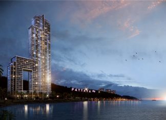 An artist’s rendering of Tulip Group’s Waterfront Suites & Residences.