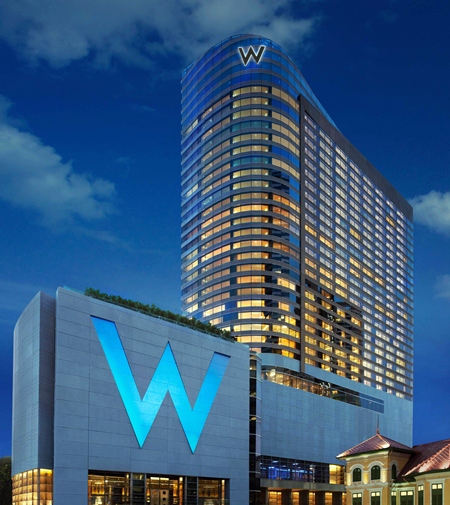 The new W Bangkok hotel.