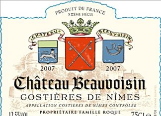 Beauvoisin wine label.