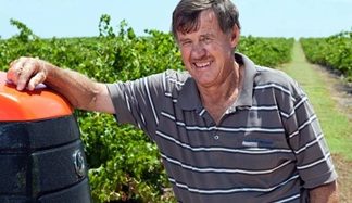 Australian Accent Terry Byrne is in charge of the vineyards.
