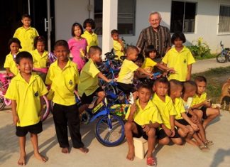 For children who have had very little in their short lives, having a bicycle of their very own is a happy moment for them.