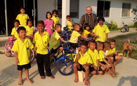 For children who have had very little in their short lives, having a bicycle of their very own is a happy moment for them.