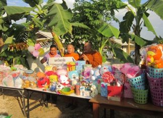 The presents are piled high.