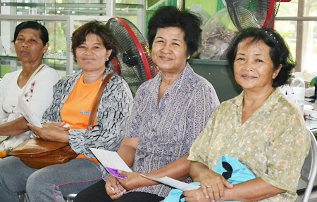 These mature residents of Pattaya wait to see the Ophthalmologist.