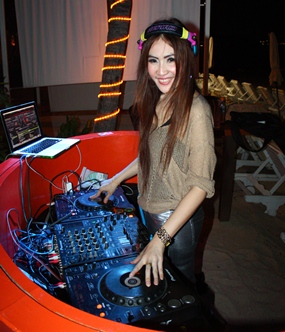DJ Plugky spins the tunes at the Pullman Pattaya Hotel G.