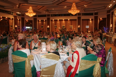 PILC members pack the room at the Royal Cliff Grand Hotel with their annual Christmas party.