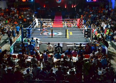 A full stadium for the Thai Boxing Charity Gala on Dec. 28. 