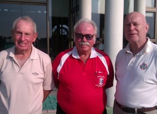 Don Richardson (left) and Stephen Cooper-Reade (right) with Dave Richardson.