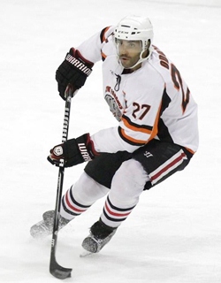 Johnny Oduya, playing for the World Team.