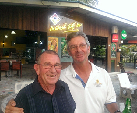 Noddy Moyle and Bob St. Aubin, both winners at Treasure Hill.