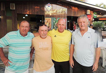From left: Friday winners Phil Waite, Sugar Ray, Ian Heddle and John Player.
