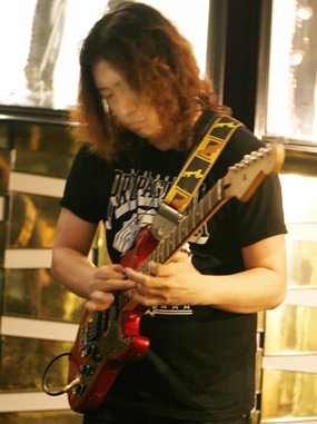 Pop Worawit, from the Luminasio band, plays solo to launch the Hard Rock’s ‘Picks’ campaign.