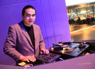 DJ Freddy Funk was the star turn at Horizon restaurant and bar on Saturday, Jan. 26.