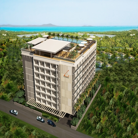 An artist’s rendering shows the Abatalay Condominium development in Jomtien.