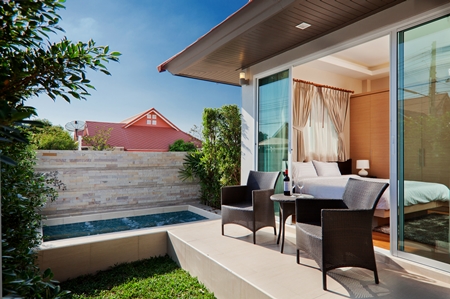 Exterior of a Resort Villa house.