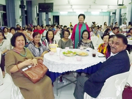 Many, many friends turn up to wish “Auntie Sai” a very happy birthday.