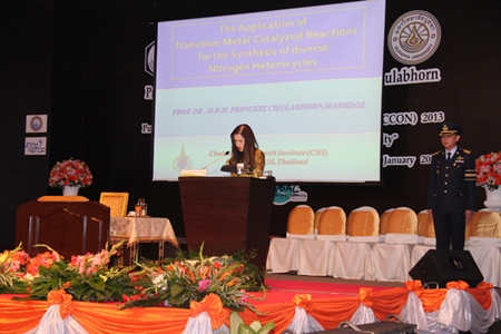 HRH Princess Chulabhorn presides over the opening ceremony for the Pure and Applied Chemistry International Conference.