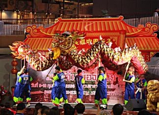 The Engko committee from Bangkok will be performing their dragon and lion dances for Pattaya Chinese New Year this weekend in Pattaya & Naklua.
