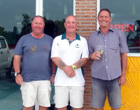 Wednesday top three: JJ Harney, Richard Holmes and Bill Marsden.