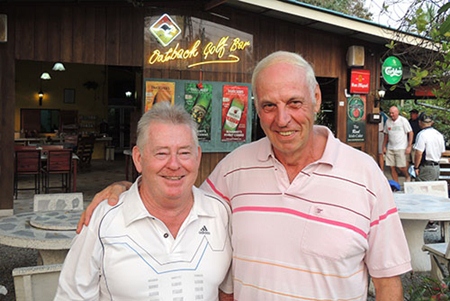 Friday winners: Tony McDonough (left) with David Davies.