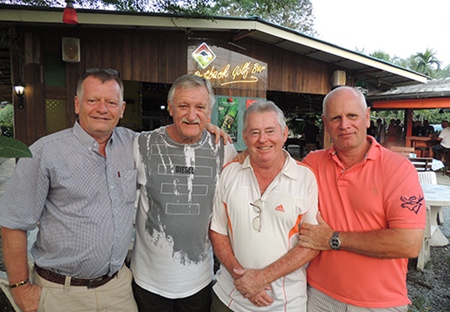 Friday prize-getters (from left): Ger Lodge, John Player, Tony McDonough and Paul Greenaway.