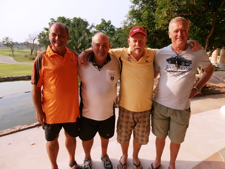 Sandy Leiper, Mike Gosden, Peter Grey & Ken Blinco.