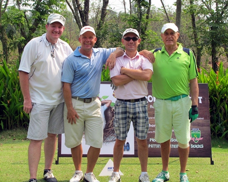 PAGS golfers on the tee at Greenwood.