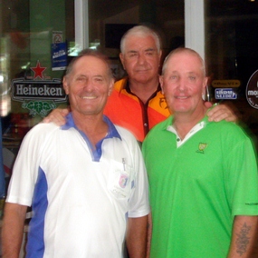 Bill Marsden with John Ryves and Richard Holmes.