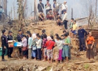 Searches end at Myanmar refugee camp destroyed by fire