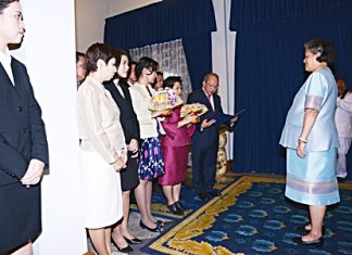 Chatchawal Supachayanont (right), GM of Dusit Thani Pattaya together with his management team were granted an audience by HRH Princess Maha Chakri Sirindhorn at the Chitralada Palace recently, where he presented a donation to supplement the Chai Pattana Foundation under the patronage of HM the King. This annual donation by the hotel staff and management will benefit the needy people by creating sustainable livelihood projects for them.