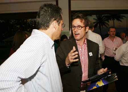 Olivier Jallageas (right) from Baan Pictory enjoying a chat with Richard Margo, RM of Amari Orchid Pattaya.