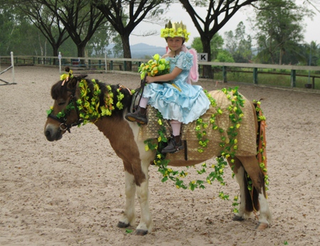 One of the winning GIS students in the fancy dress competition.